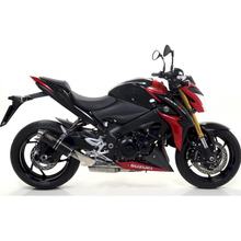 Giannelli X-Pro roestvrijstalen zwarte uitlaatdemper met ABE voor Suzuki