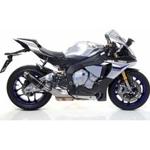 Giannelli X-Pro roestvrijstalen zwarte uitlaatdemper met ABE voor Yamaha