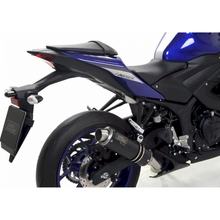 Giannelli X-Pro roestvrijstalen zwarte uitlaatdemper met ABE voor Yamaha