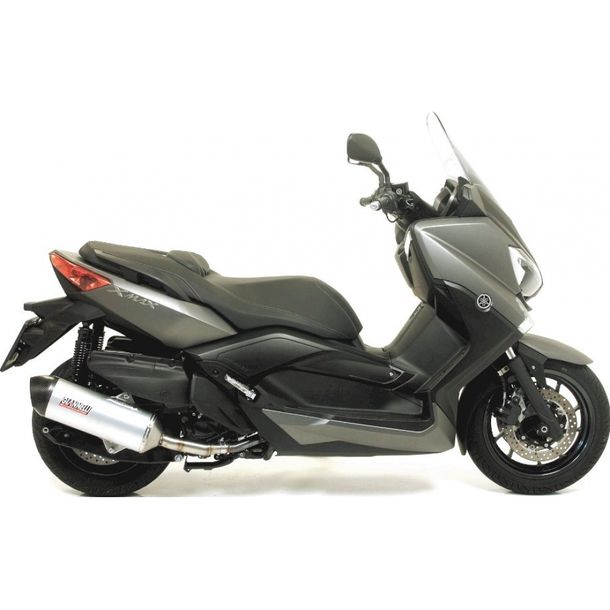 Giannelli Maxi Oval Slip On Titanium uitlaatsysteem met carbon eindkap met ABE voor Yamaha