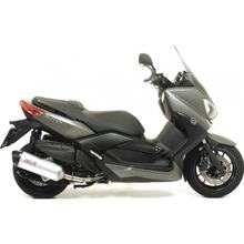 Giannelli Maxi Oval Slip On Titanium uitlaatsysteem met carbon eindkap met ABE voor Yamaha