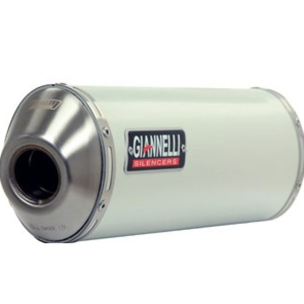 Système d'échappement Giannelli Mini Slip On ovale en aluminium avec ABE pour Kawasaki