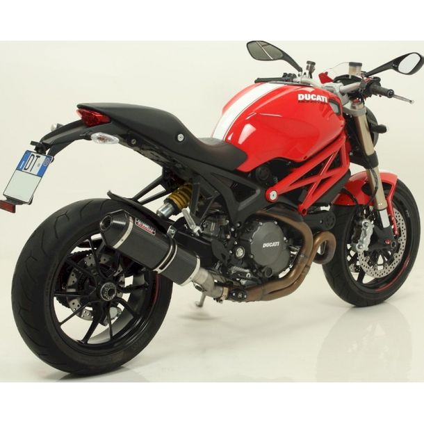 Système d'échappement Giannelli Ipersport Slip-On Carbon avec embout en carbone avec ABE pour Ducati