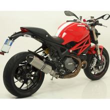 sistema di scarico Giannelli IPERSPORT slip on titanio con carbonio omologato per Ducati
