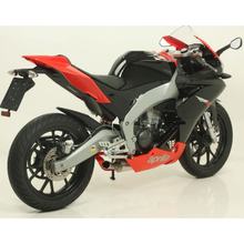 Impianto di scarico Giannelli IPERSPORT Slip On alluminio con ABE per Aprilia