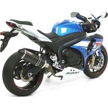 Impianto di scarico Giannelli IPERSPORT scivolare sul carbonio con carbonio omologato per Suzuki