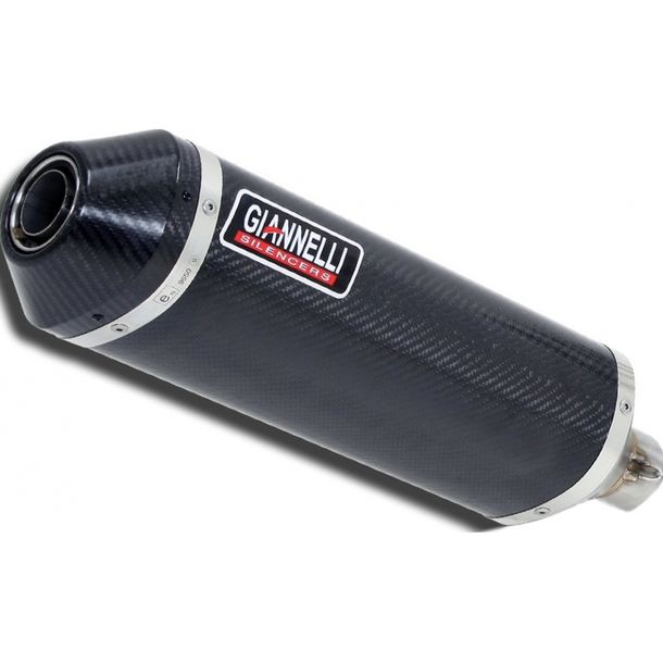 Système d'échappement Giannelli Ipersport glisser sur le carbone avec le carbone pour Aprilia homologué