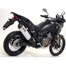 Giannelli Maxi Oval Slip On aluminium uitlaatsysteem met carbon eindkap met ABE voor Honda