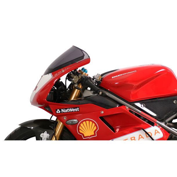 Para-brisa MRA bolha de forma original O com ABE para Ducati 748 R (ano 2001)