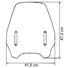 Parabrezza MRA Highway Shield HI con ABE per Aprilia Classic 125