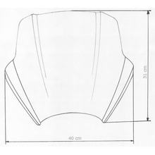MRA Speed Screen windscreen for Naked Bikes SPS with ABE for Aprilia Classic 125