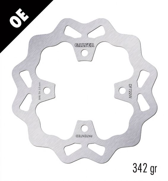 Bremsscheibe Set Galfer 2x DF722W WAVE® mit ECE R90 Zulassung, starr vorne 183x4mm für Polaris Magnum RMK RZR Ranger Crew EFI XP Sportsman HO Twin Touring X2 Big Boss Forest