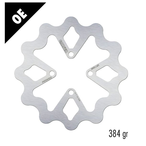 Bremsscheibe Galfer DF730W WAVE® mit ECE R90 Zulassung, starr hinten 199x3,5mm für Yamaha YFZ S 450 ccm