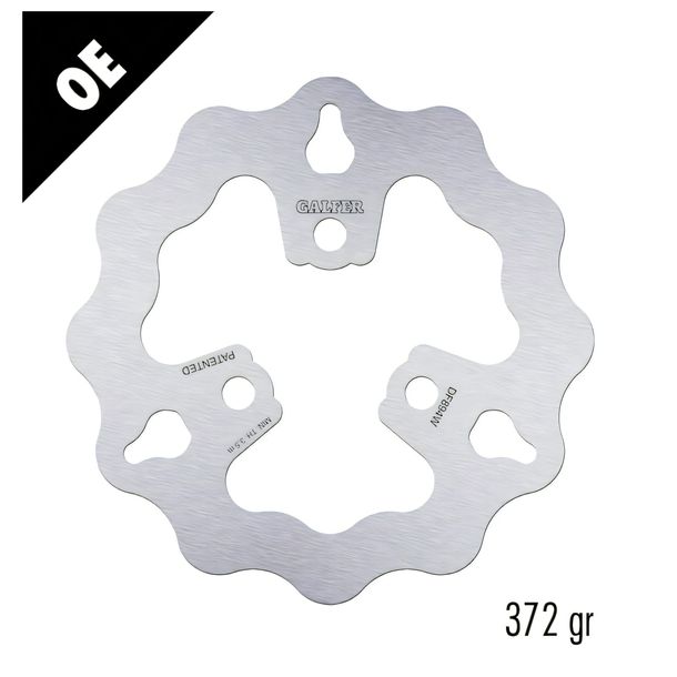 Bremsscheibe Galfer DF894W WAVE® mit ECE R90 Zulassung, starr vorne 170x4mm (2 benötigt) für Kawasaki KLF Bayou B 4x4, Suzuki LT-A X King Quad 400 / 450 ccm
