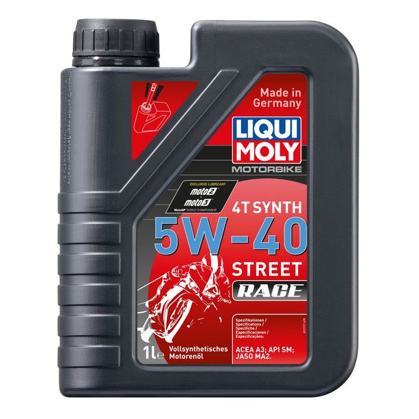 Motoröl 4T Synth 5W-40 Street Race 1l Liqui Moly 2592 – Bild 1