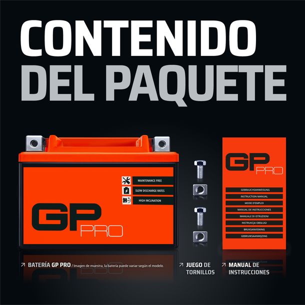 Batería 12V 9Ah GEL GP-PRO GTX9-BS moto scooter simile YTX9-BS YTX9L-BS 50812 – Bild 6