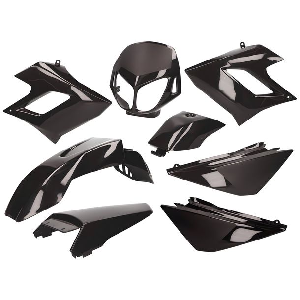 Verkleidungskit schwarz für Derbi Senda DRD Racing -2010