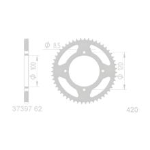 Rear Sprocket 62T for Beta RR 50