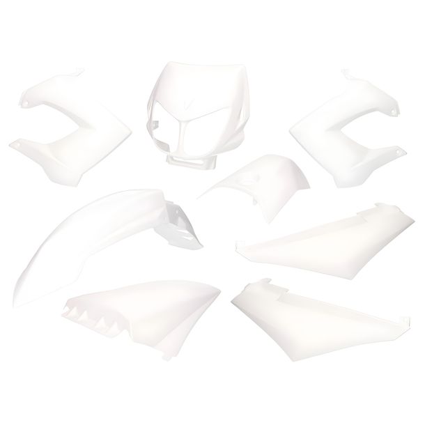 Kit carénage blanc pour Derbi Senda R, SM X-Treme, SM DRD