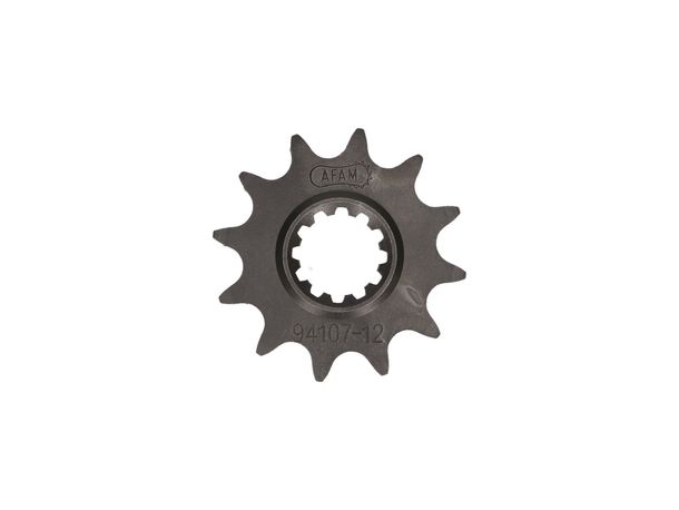 Piñón de cadena AFAM 12 dientes 415 para Aprilia RS50, Rieju RR, Spike