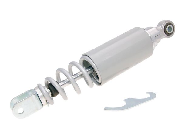 Rear shock absorber Carbone Sport 285mm silver/grey for Aprilia Scarabeo 50 (Minarelli engine)