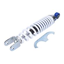 Carbone Sport achterschokdemper 290 mm blauw/wit voor Aprilia SR 50 (Piaggio Motor)