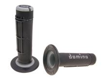 Jogo de manoplas Domino A020 Off-Road semi-waffle preto / cinza