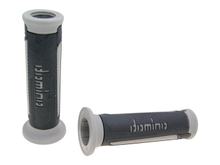 Set manopole Domino A350 On-Road Antracite/Grigio con estremità aperte