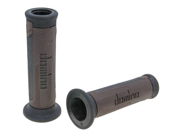 Domino A350 On-Road Gripset bruin/zwart met open uiteinden