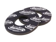 Zwarte Domino Donuts handbeschermgreep voor offroad-gasgrepen