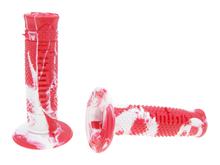 Domino A260 Off-Road slangengripset rood/wit