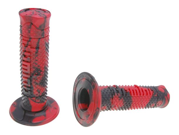 Domino A260 Off-Road Snake Grip Set zwart/rood
