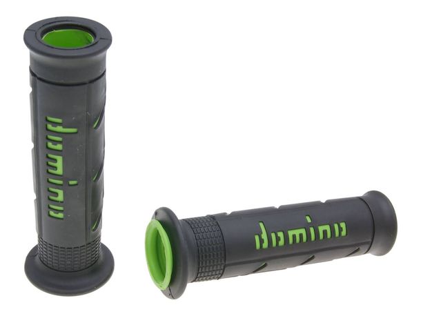 Kit de poignées sur route Domino A250 noir/vert avec extrémités ouvertes