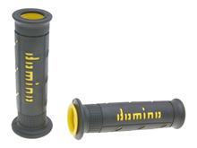 Kit de poignées sur route Domino A250 noir/jaune avec extrémités ouvertes