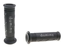 Set di impugnature On-Road Domino A250 nero/grigio con estremità aperte