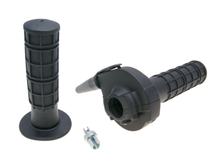 Conjunto manete de acelerador Domino curso curto Enduro 2,3°/ 46mm preto - universal
