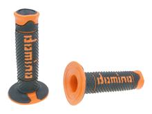 Conjunto de manípulos Domino A260 Off-Road preto / laranja