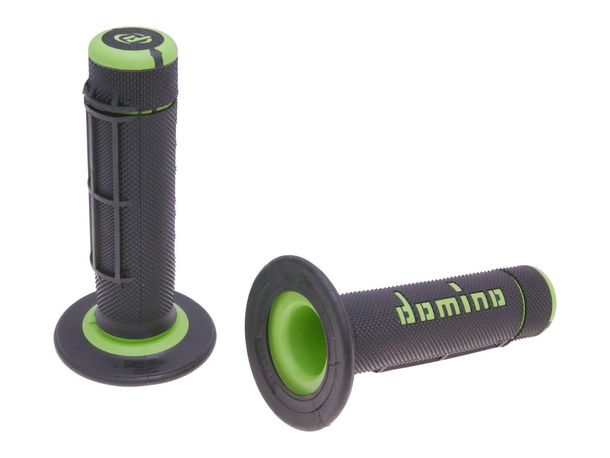 Domino A020 Off-Road set met halve wafelgrepen, zwart/groen