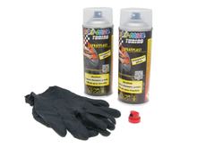 Abziehlack-Set Dupli-Color Sprayplast transparent glänzend 2x400ml