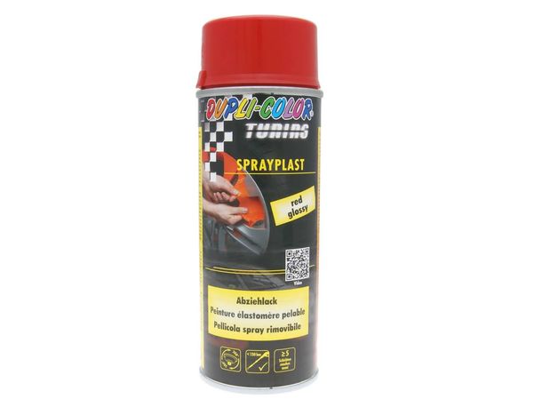 Barniz despegable Dupli-Color Sprayplast rojo brillante 400 ml