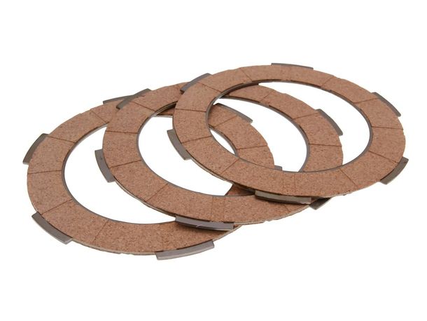 juego discos embrague FERODO corcho para Vespa 50, 90, 125 Primavera, ET3
