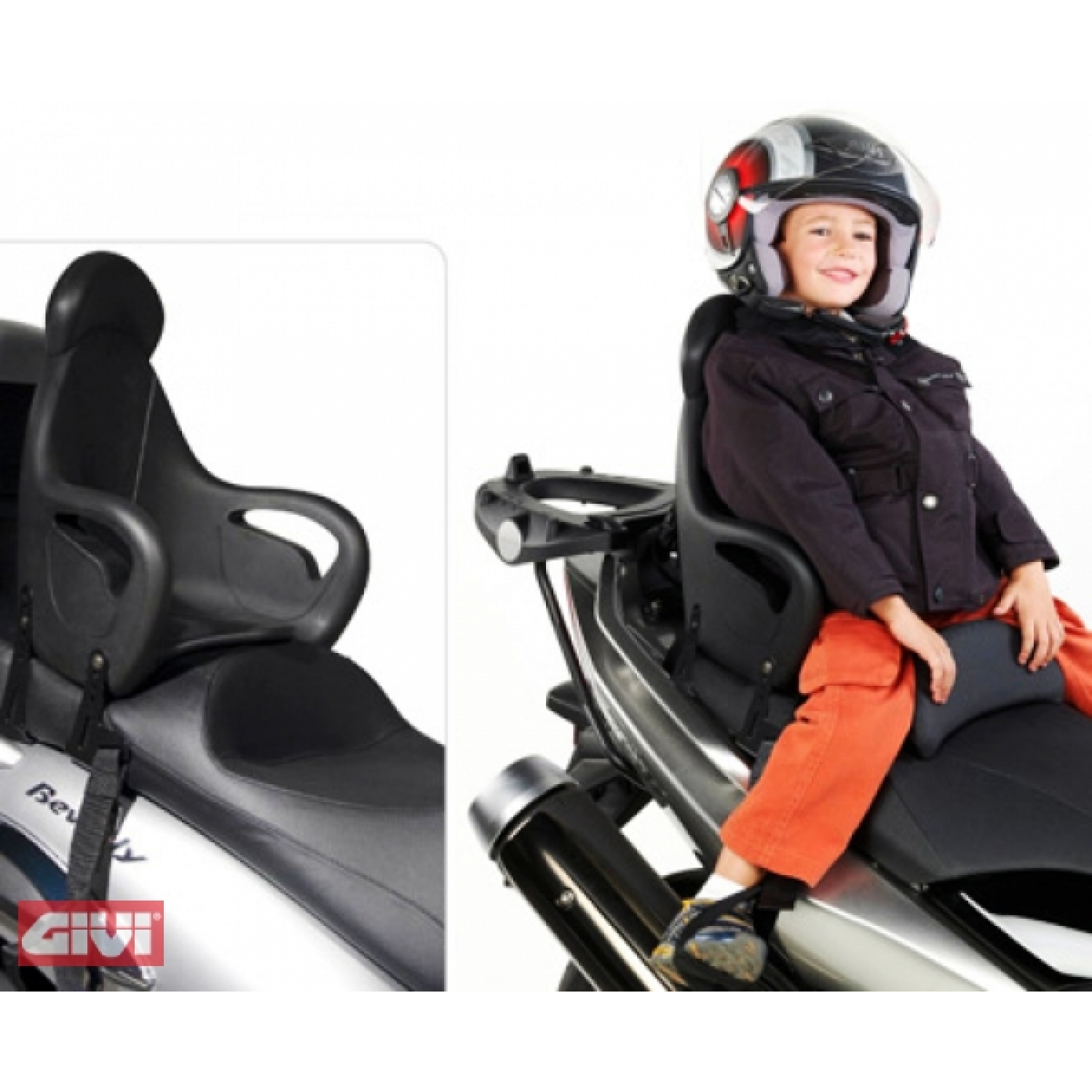 Kindersitz GiVi universal für Roller und Motorräder  Heavy Tuned: Günstige  Preise für Rollerteile, Motorrad Ersatzteile, Mofa, Vespa & mehr