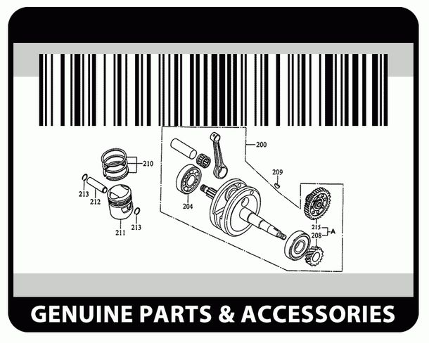 Self-locking nut M7x1.0 OEM for Minarelli AM6