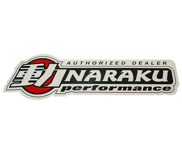 Sticker shop window Naraku dealer 100x30cm