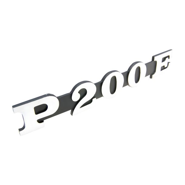 Signe / lettrage « P200E » pour le panneau latéral pour Vespa P 200 E