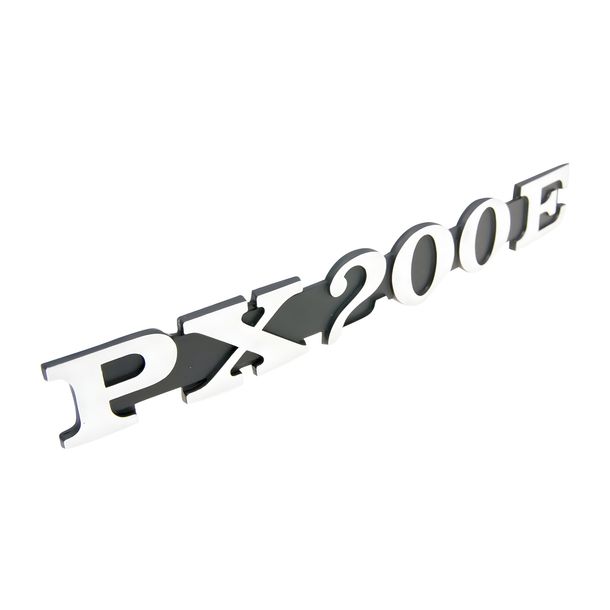 Cartello/scritta «PX200E» per carenatura laterale per Vespa PX 200 E