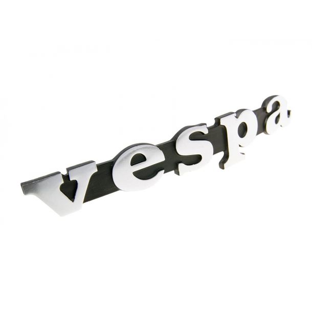 Schild / Schriftzug " Vespa " für Beinschild für Vespa PK 1. Serie