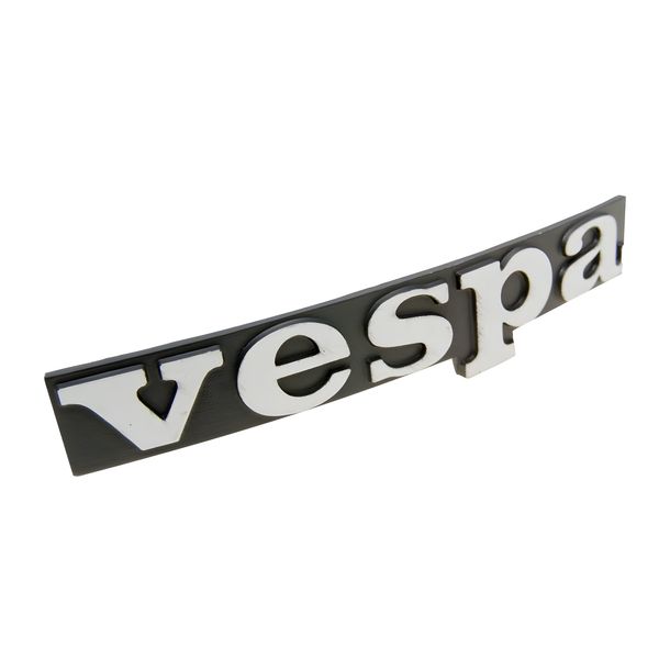Schild / Schriftzug " Vespa " für Beinschild für Vespa PX 80, 125, 200 E