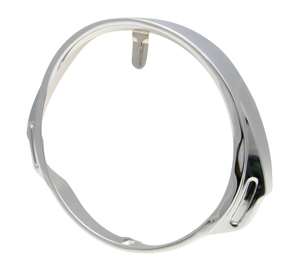 lámpara de faro cromo anillo de 160mm para Vespa P 80, 125, 150 X, P 200 E