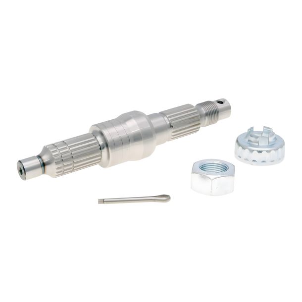 Wheel shaft 146mm with nut and castle nut for Piaggio, Gilera -1999